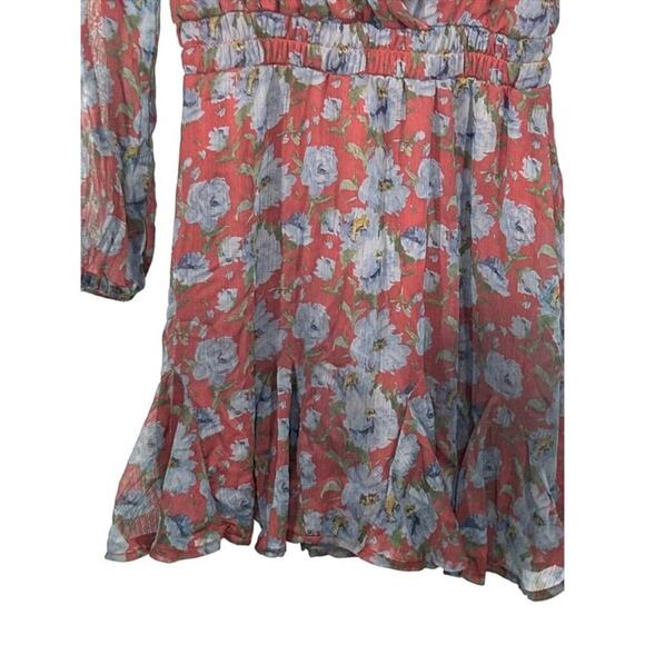 Mi Ami Francesca Floral Faux Wrap Mini Dress Size XXS - Picture 11 of 16